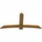 Ekena Millwork Bellingham Rough Sawn Timber Gable Bracket, Western Red Cedar, 72"W x 36"H x 2"D x 6"F, 12/12 Pitch GBW072X36X0206BEL00RWR - alternate 4